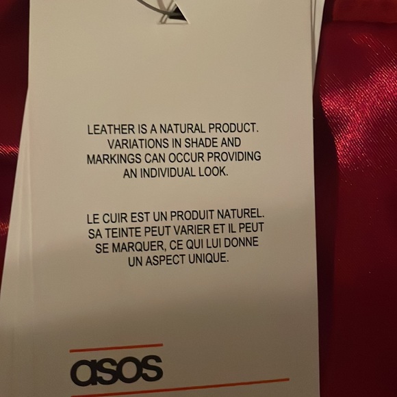 Red Suede Wrap Skirt - Picture 4 of 5